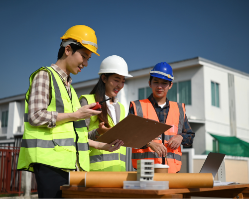trabajadores de obra